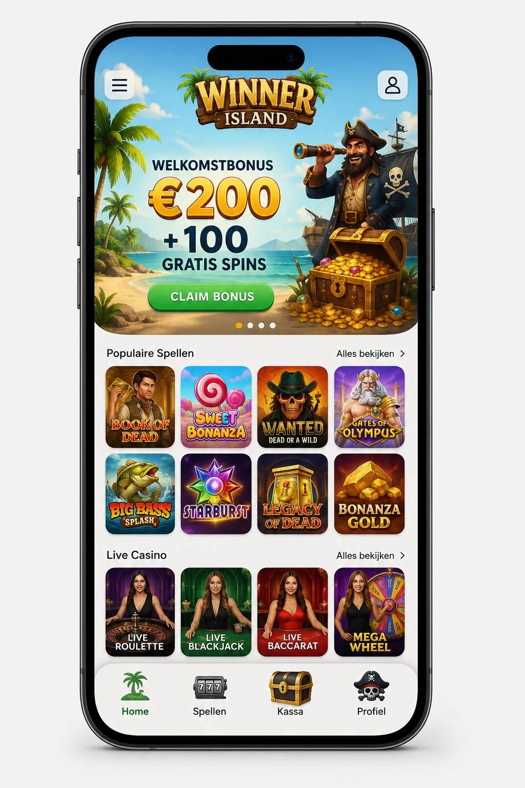 Buitenlandse casino – mobiel spelen via browser zonder aparte app